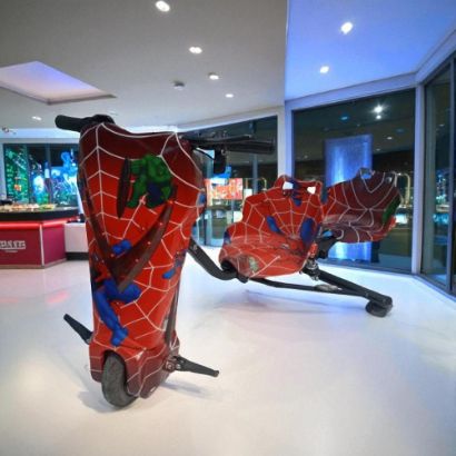 صورة سكوتر درفت 350W بتصميم سبايدر مان - انطلق مع القوة والألوان